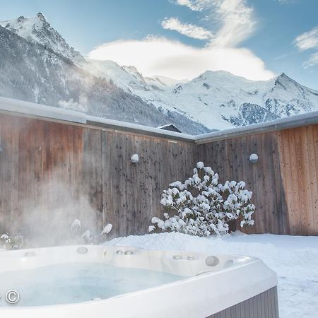 Apartment Au Bon Coin - Luxury Chamonix Hidden Haven, Mont Blanc View, Hot Tub And Garden מראה חיצוני תמונה