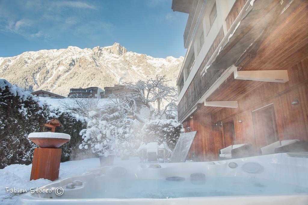 Apartment Au Bon Coin - Luxury Chamonix Hidden Haven, Mont Blanc View, Hot Tub And Garden מראה חיצוני תמונה
