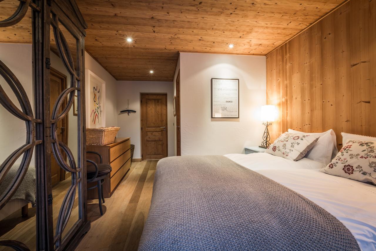 Apartment Au Bon Coin - Luxury Chamonix Hidden Haven, Mont Blanc View, Hot Tub And Garden חדר תמונה