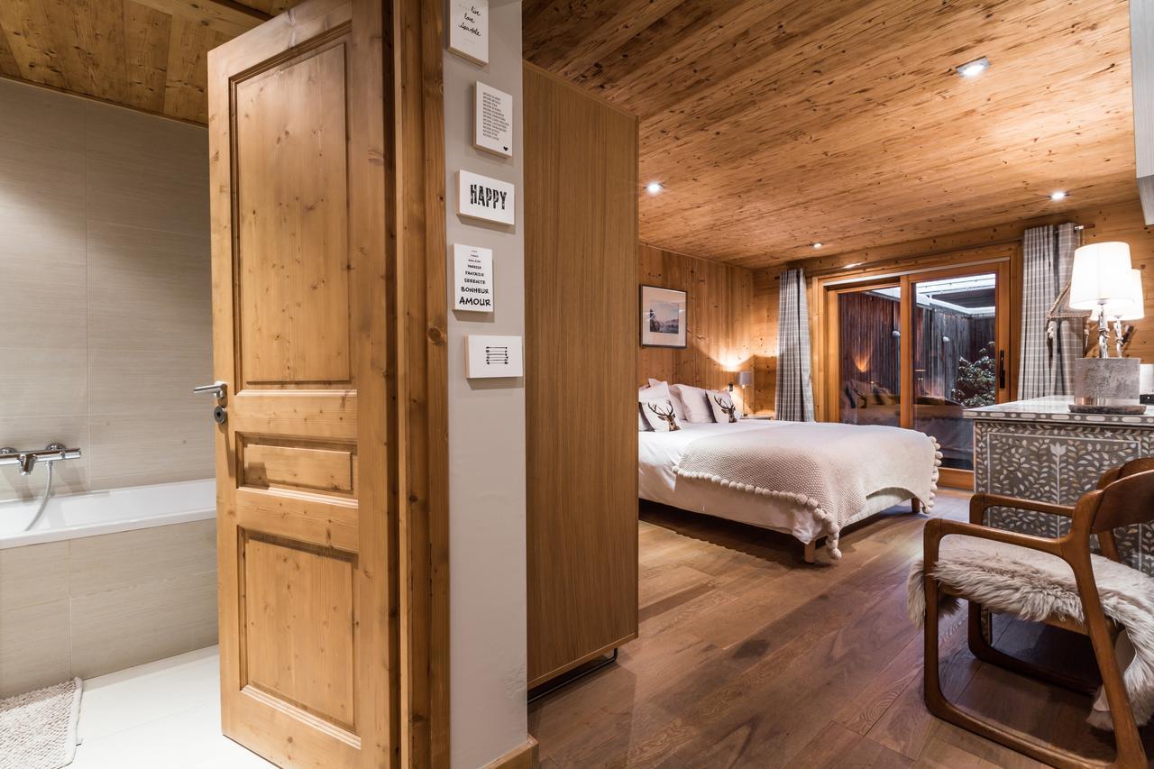 Apartment Au Bon Coin - Luxury Chamonix Hidden Haven, Mont Blanc View, Hot Tub And Garden מראה חיצוני תמונה